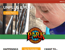 Tablet Screenshot of minotparks.com
